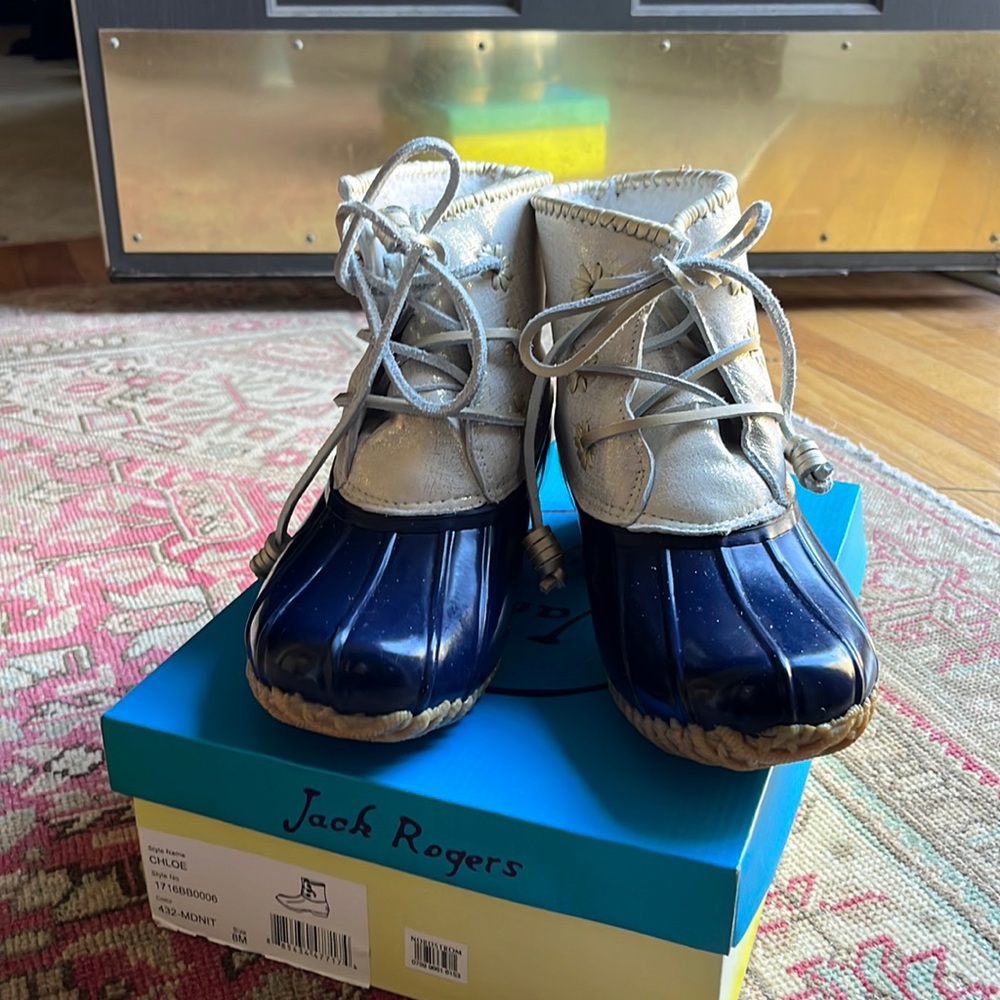 Jack Rogers rain boots. “Chloe” 8